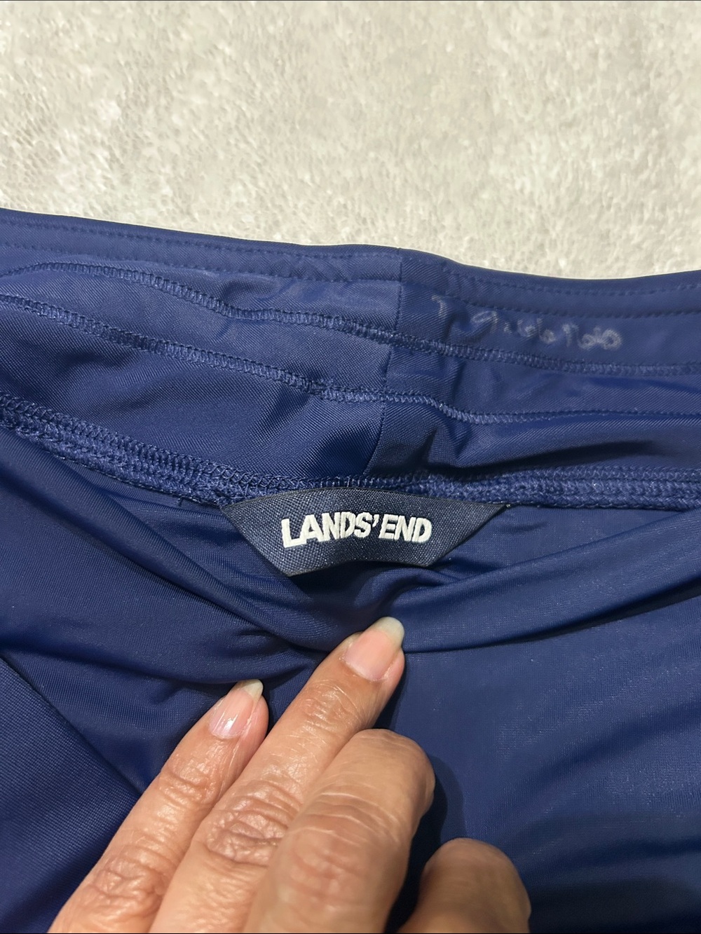 Lands' End Women's Swim Bermudas in Navy - Picture 5 of 9